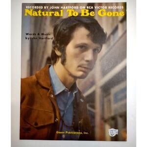 Natural To Be Gone John Hartford Sheet Music 1967 Song Glaser Publications